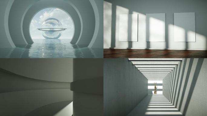 地产创意空间光影变化概念