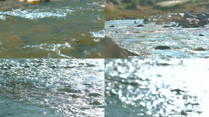 小溪河流水流30帧4K