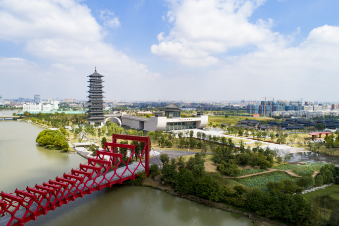 扬州中国大运河博物馆三湾公园4K