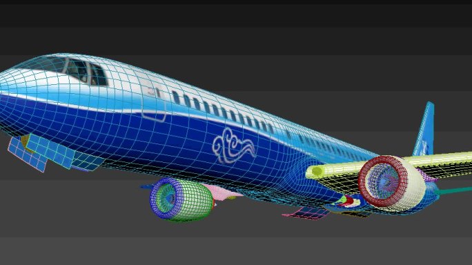 波音737飞机3d模型