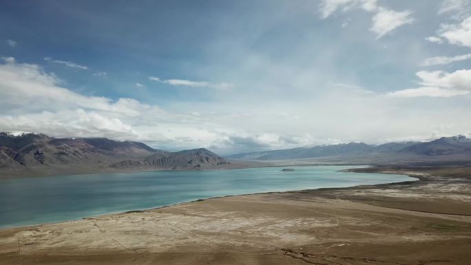 西藏 阿里 航拍 湖泊 文布南村
