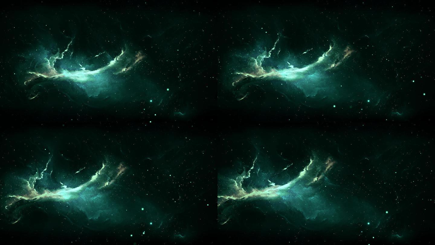 【4K宇宙】光晕星云幻想琥珀星系虚拟时空
