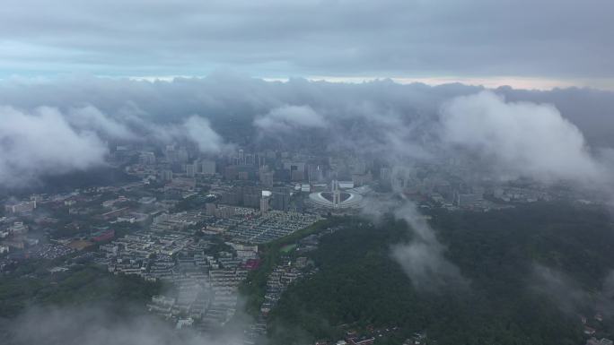 杭州西湖平流雾