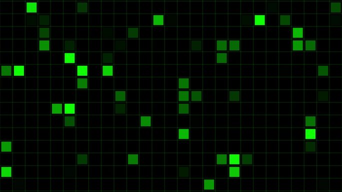 闪动的数码方块ledhud