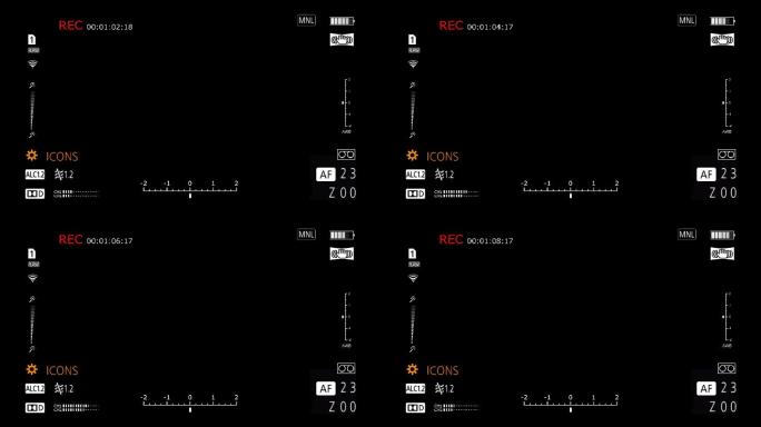 REC摄像机拍摄取景框（无边框版）