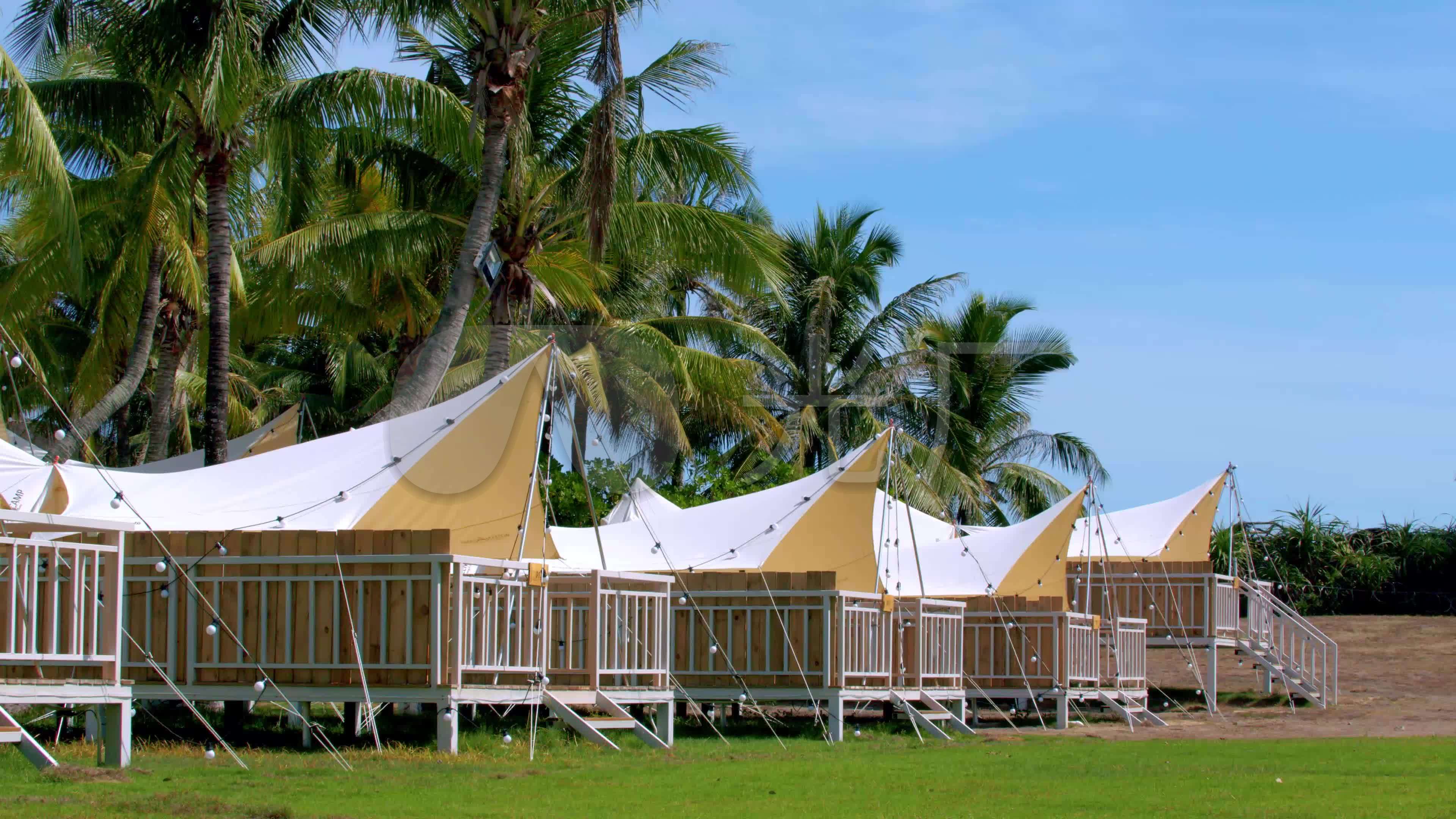 三亚石梅湾海边露营房车浆板