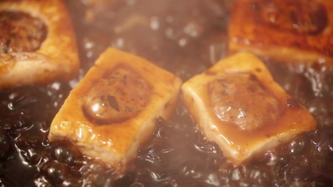 平底锅制作豆腐盒子 (8)