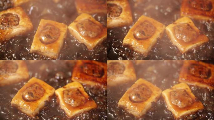 平底锅制作豆腐盒子 (8)