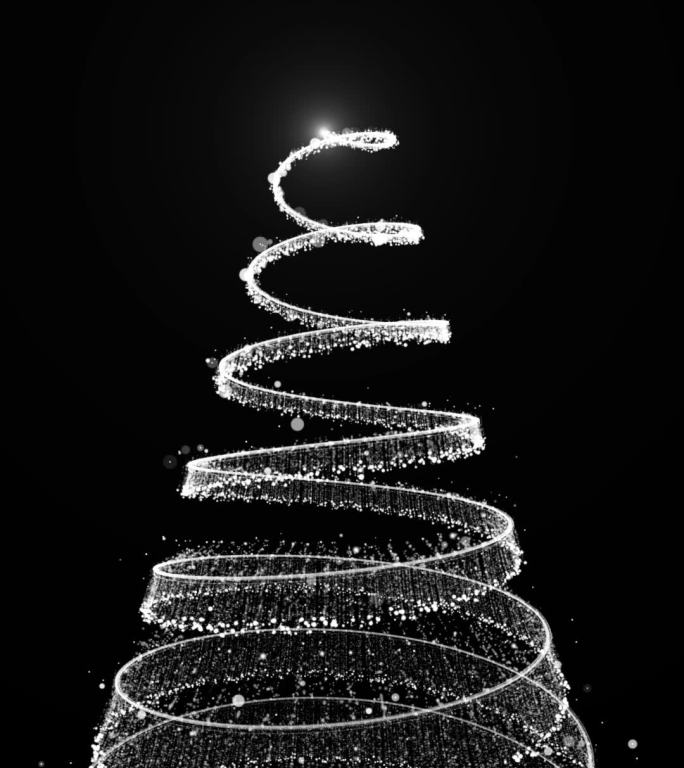 圣诞树光线粒子
