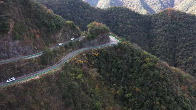 桃岭六道弯皖南川藏线4K航拍风光