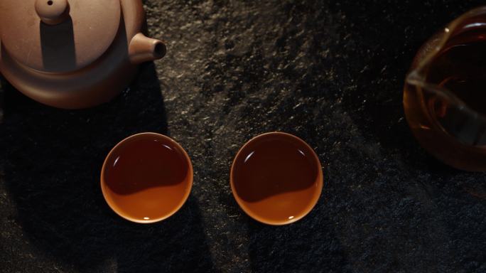 茶杯光影，茶道，茶具，静物拍摄