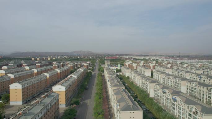 4k 内蒙古 乌海城市建设发展 航拍