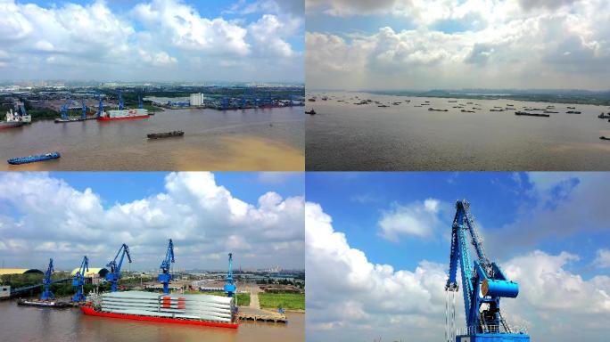 长江扬州港口货运码头