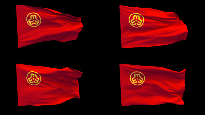 妇联旗-带透明通道