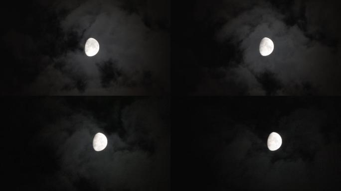 月亮和云