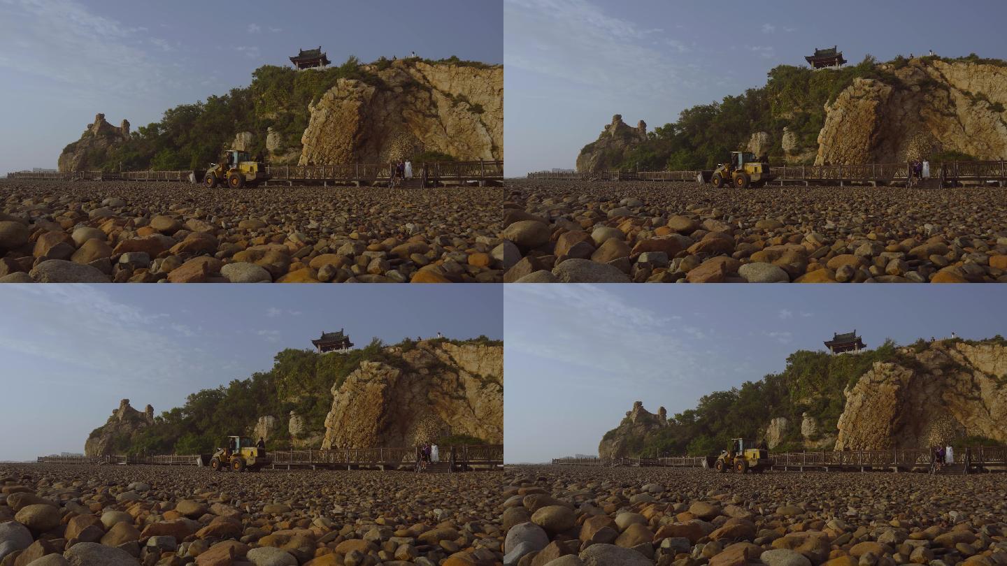 4K-海边石头堆