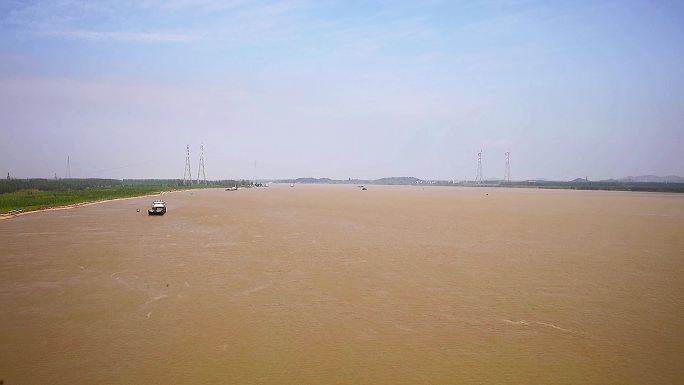 延时 长江汛期 江面写真 实拍素材