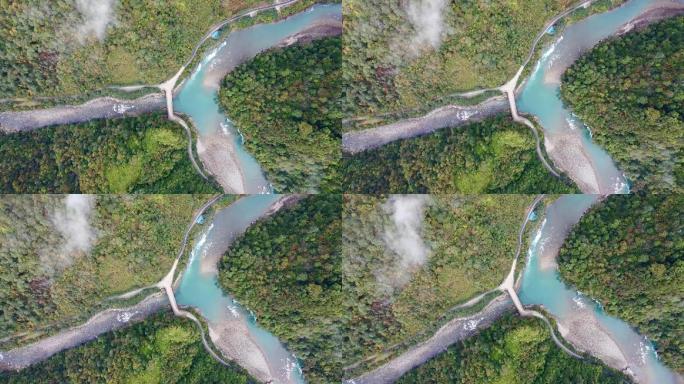 怒江贡山县独龙江乡普卡旺航拍