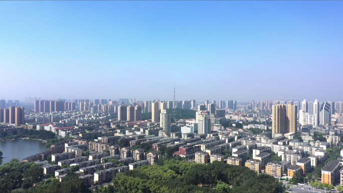 【4K】大气鞍山城市航拍