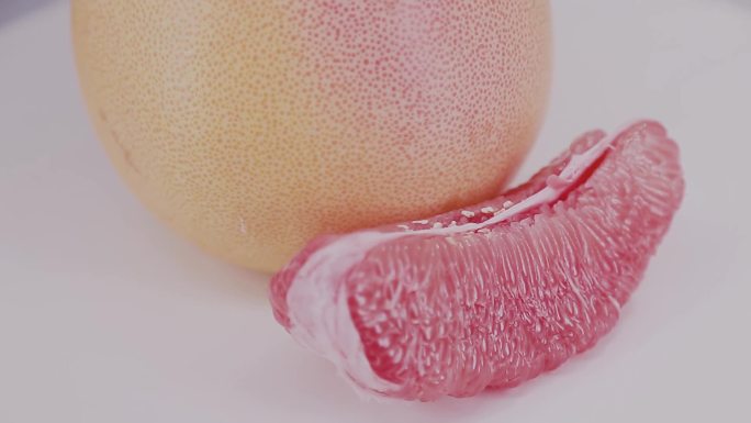 三红蜜柚红肉柚子水果佳果广东梅州唯美水果