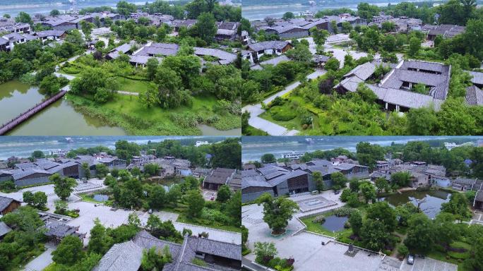 航拍江西吉安吉州窑景区