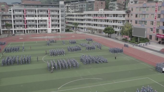 宣汉县土黄中学学生军训