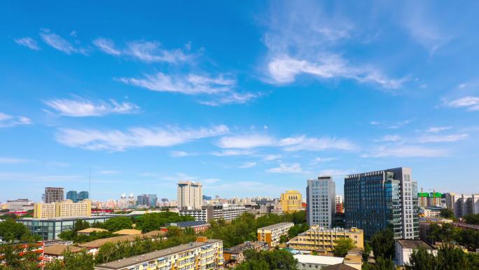 北师大上空延时拍摄北京城市上空延时拍摄