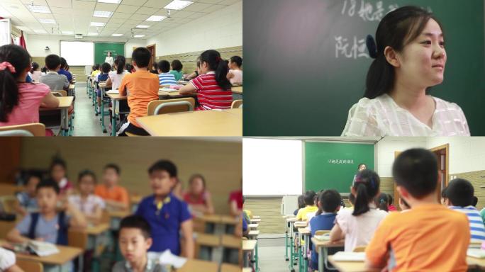 小学 语文课 课堂 校园生活 小学生上课