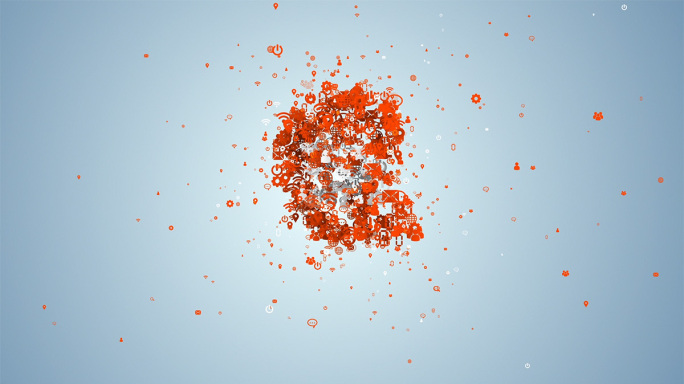 粒子汇集logo演绎