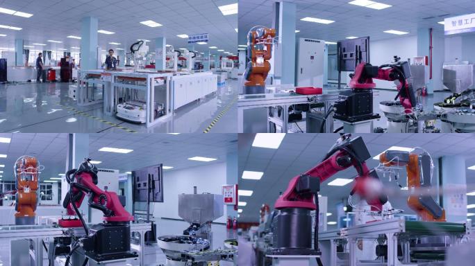 机械臂自动化智慧工厂智能车间生产