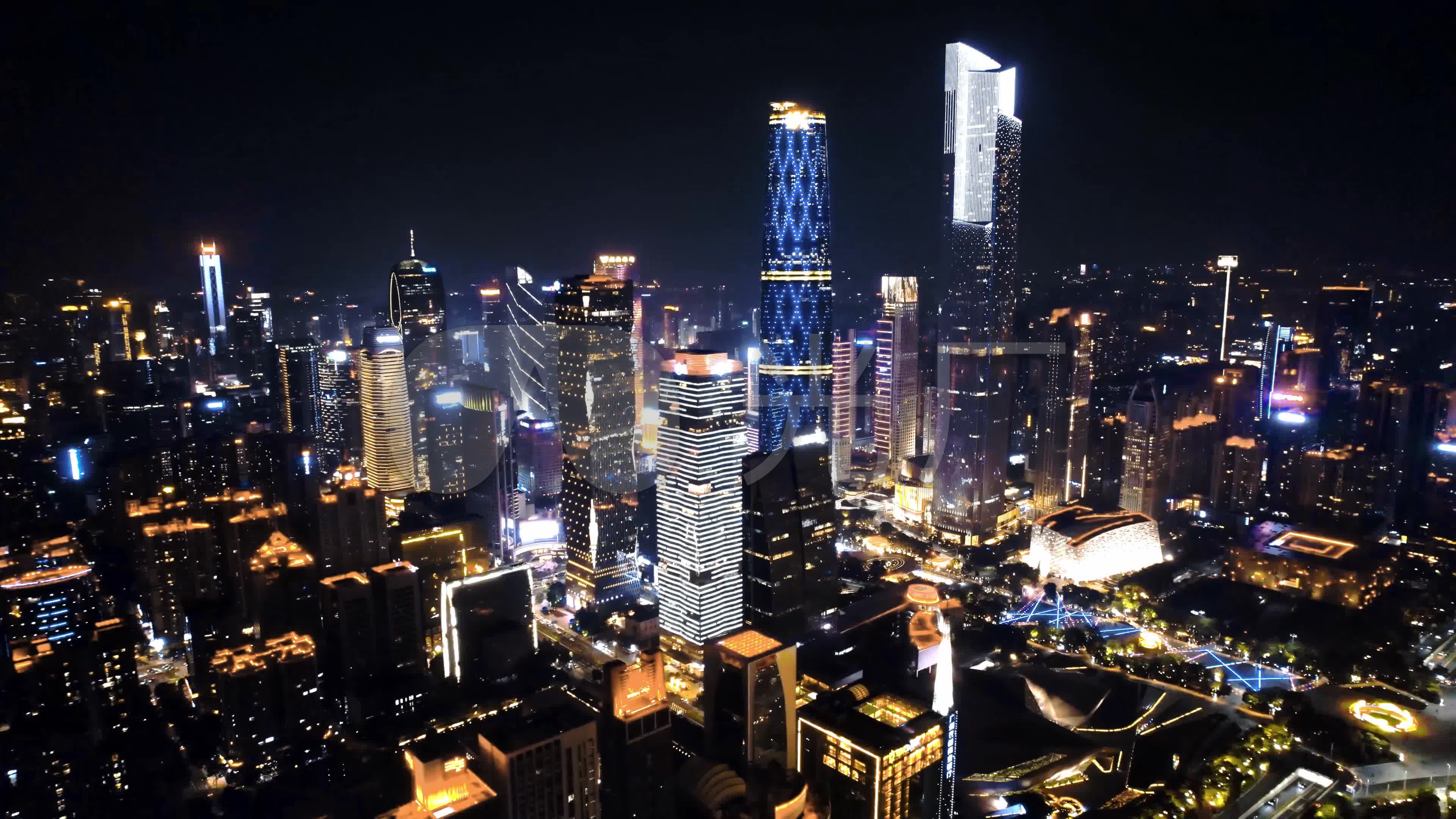 广州夜景航拍