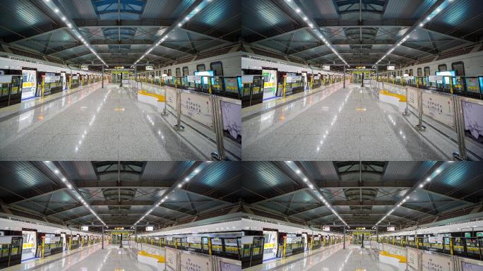 轨道交通地铁站空镜6K延时