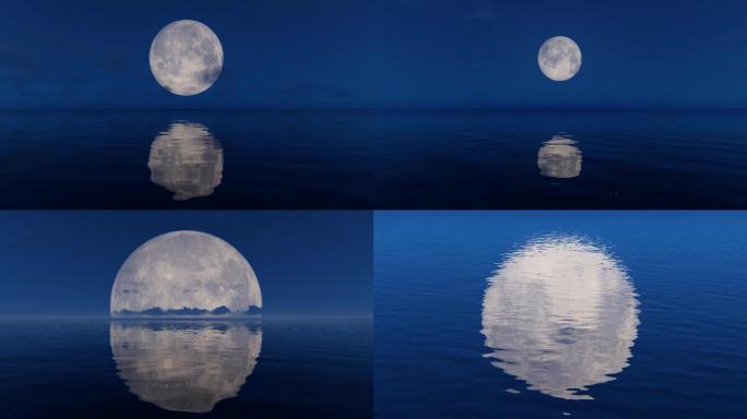 中秋海面4K月亮9款合集