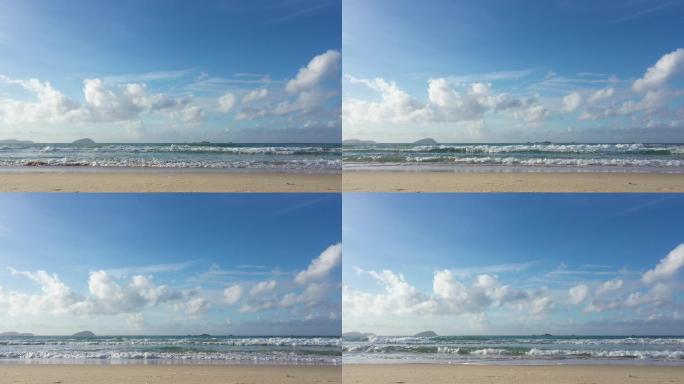 沙滩海浪4K实拍