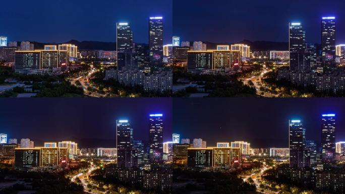 城市夜景车流