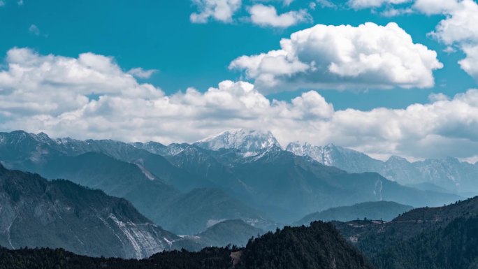 云南雪山延时