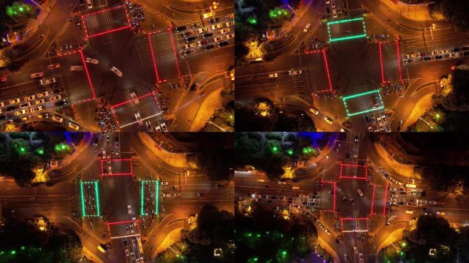 城市街拍 十字路口延时拍摄，城市夜景延时