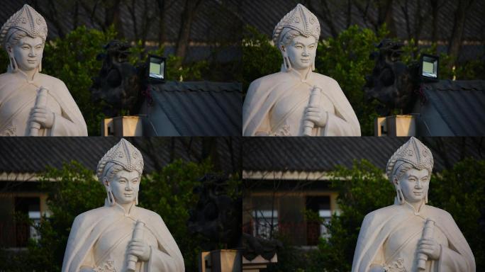 石像视频云南武定彝族传说女神石像雕塑
