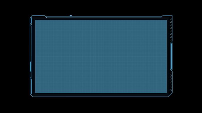 HUD科技图片文字面板元素