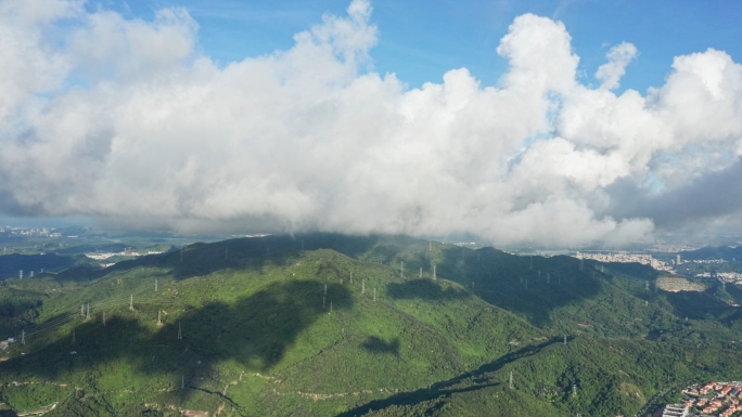 4k深圳龙华阳台山森林公园航拍合集