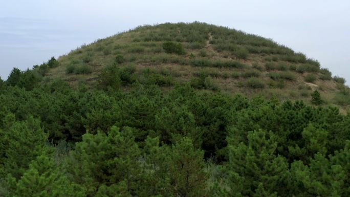 4K高清航拍山西大同方山永固陵