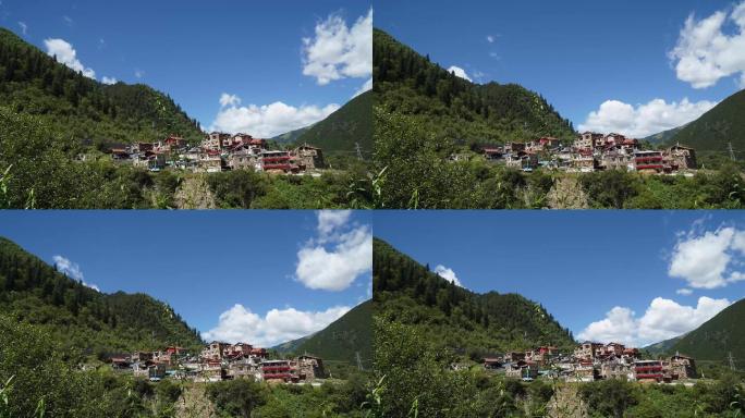 西藏 阿里 延时 寺庙 山脉