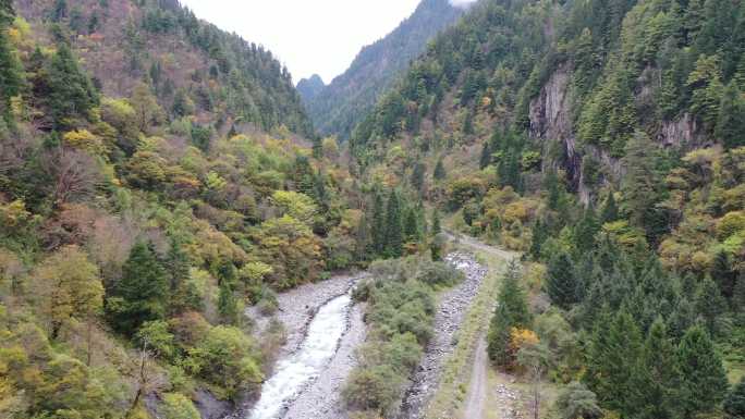 理县霸王山航拍