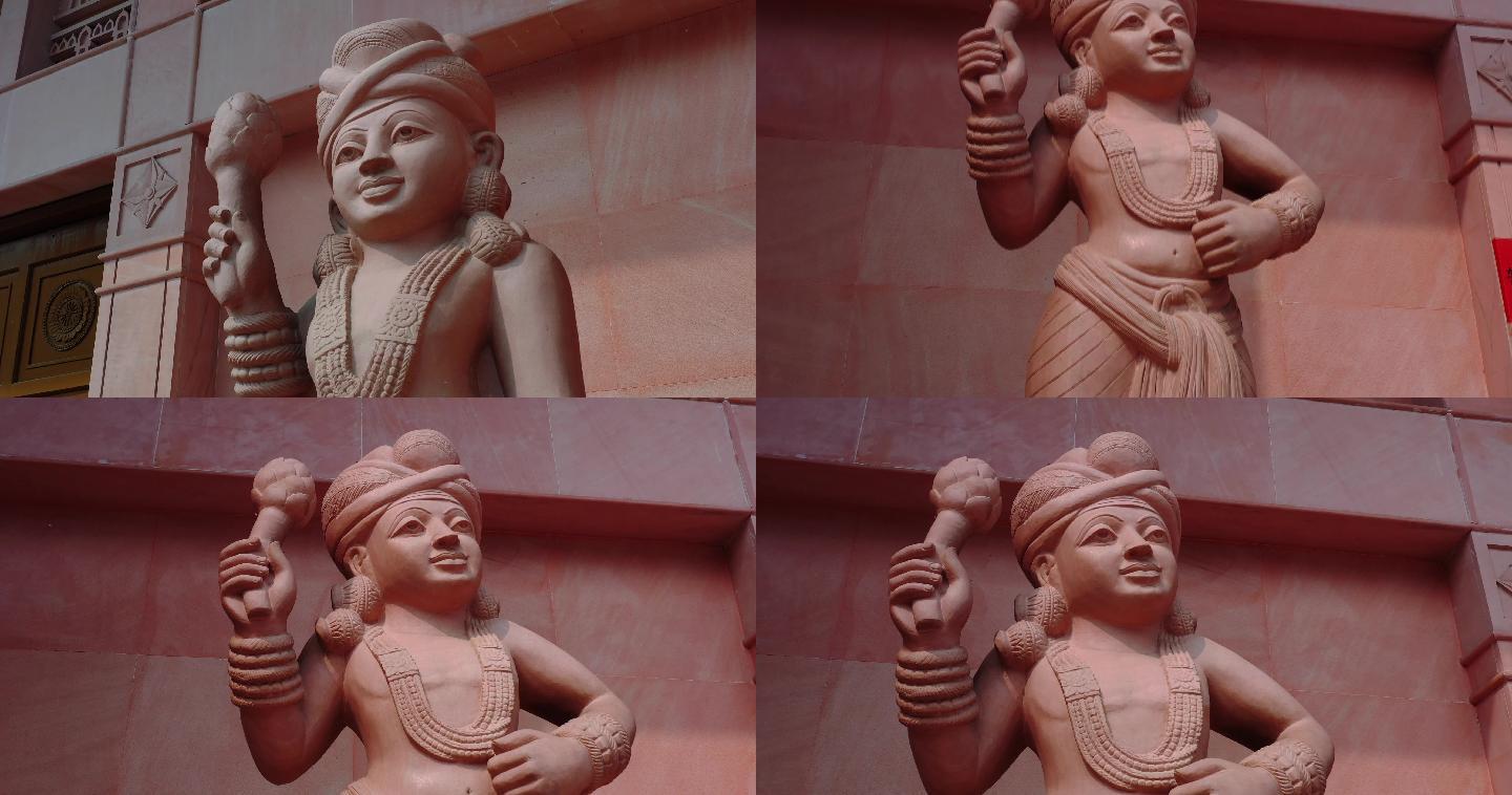 白马寺印度风格佛殿美女雕像合集