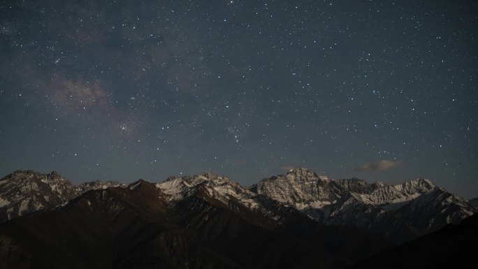 巴朗山星空延时