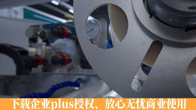 4k科技工业视频传动轮滚轮压力表特写