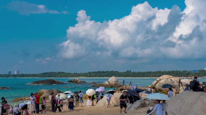 海滩人群-延时