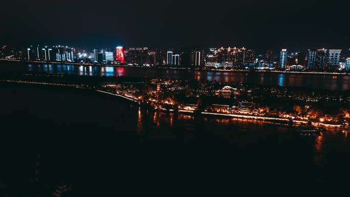 温州江心屿夜景