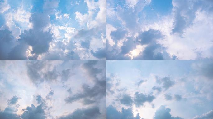 【4K原创可商用】蓝天白云时光延时