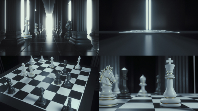 商业创意国际象棋广告镜头